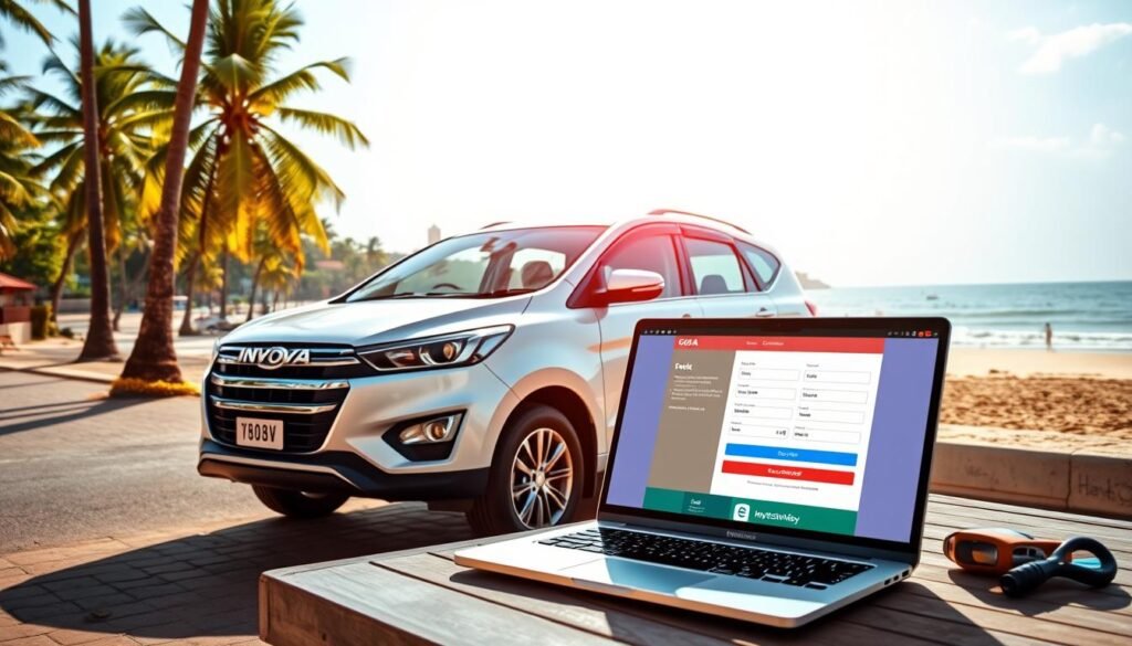 Innova Crysta rental booking process